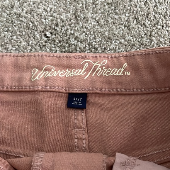 Universal Thread Women's Pink Denim Shorts - Picture 2 of 3